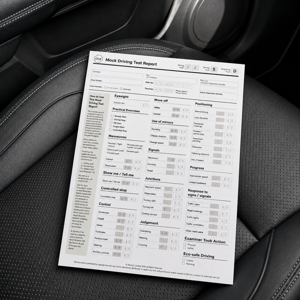 Mock Driving Test Report
