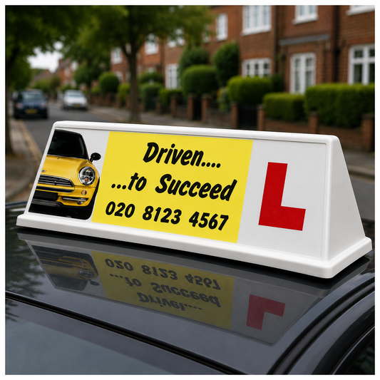 Plain Roof Sign (Personalised - no DIA logo) with Roof Film