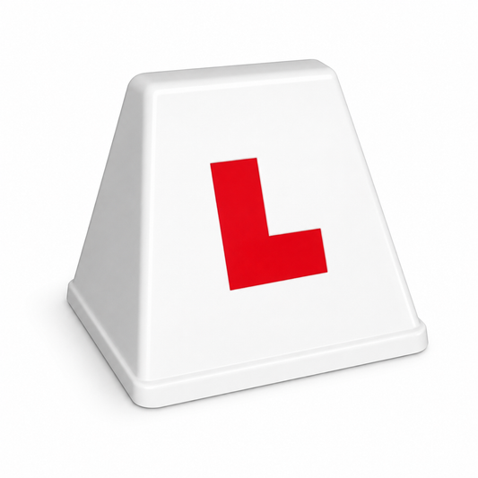 Top Hat Magnetic Roof Sign with L Plates Applied